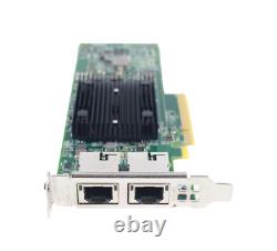 Carte d'adaptateur réseau à double port 10G RJ-45 Dell Broadcom 0NC5VD à profil bas (AMX)