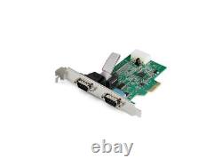 Carte d'adaptateur série RS232 PCIe 2 ports StarTech PEX2S953