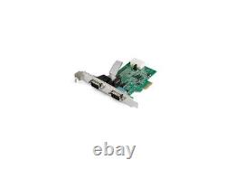 Carte d'adaptateur série RS232 PCIe 2 ports StarTech PEX2S953
