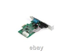 Carte d'adaptateur série RS232 PCIe 2 ports StarTech PEX2S953