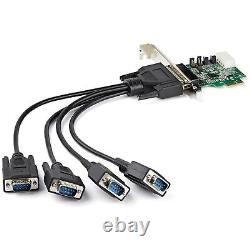 Carte d'adaptateur série RS232 PCIe 4 ports StarTech PEX4S953LP