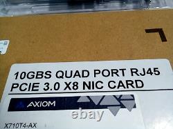 Carte réseau NIC Axiom PCIe 3.0 X8 10Gbs en cuivre (547446)
