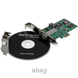 Carte réseau fibre Gigabit Ethernet PCI Express StarTech.com avec SFP ouvert