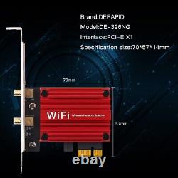 Carte réseau sans fil M.2 WiFi Bluetooth vers adaptateur WiFi PCIe X1 pour AX200 AX210