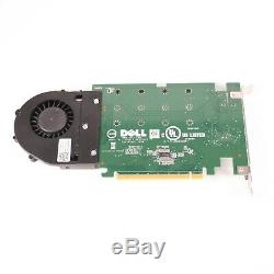 Dell Dpwc400 Ultra-speed ​​quad Drive Nvme M. 2 Pci-e X16 Carte Adaptateur 6n9rh 80g5n