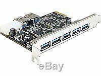 Delock 89355 Pci Express Carte 5 X Externe + 2xinternal Usb 3.0 Usb-adapt D