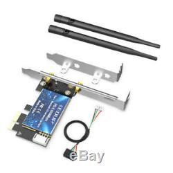 Dual Band Ac 600m Carte Pci-e Adaptateur Sans Fil Bluetooth Dongle Low Profile