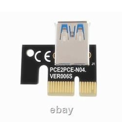 Ethereum Pci-e 1x À 16x Powered Usb3.0 Gpu Riser Extender Adaptateur Card Ver009s
