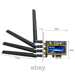 Fenvi 1750mbps Pcie Ordinateur De Bureau Carte Wifi Bluetooth 4.0 Dual Band Wireless Adapter 4