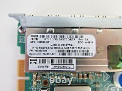 HPE 768082-001 QLogic QDH8454-RJ-HP 4-Port 10GB PCIe x8 Ethernet Adapter 7-4 can be translated to: Adaptateur Ethernet HPE 768082-001 QLogic QDH8454-RJ-HP 4 ports 10GB PCIe x8 7-4.