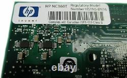 HP Nc360t Dual-port Gigabit Nic Pci-e Server Adapter Pcie Profil Carte Dp Lp