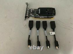 HP Nvidia Quadro P1000 Pcie 4go Carte Graphique Avec 4 Mini Adaptateurs Dp 1me01aa/at