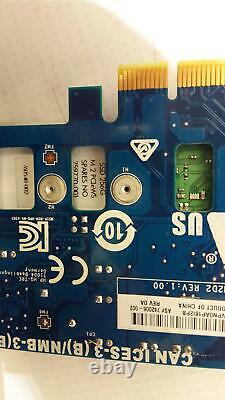 HP Pci-e To M. 2 Adaptateur Card 742006-002 Avec 256 Go M. 2 Ssd 759770-001