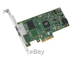 Intel I350-t2 Oem Gigabit Double Ethernet Pci-e Adaptateur De Carte De Bureau À Faible Profil