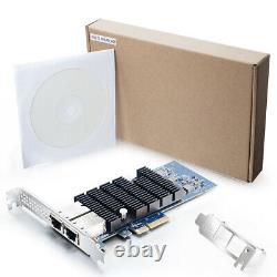Intel X550-t2 10go Ethernet Network Adapter 2x Cuivre Rj45 Port Pcie X4 Nic Card