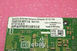 Intel X710-T4L X710T4LBLK Dell ND4PT 4-port 10GB RJ45 Ethernet Copper PCIe HBA	
<br/>

 <br/> Traduction en français: Carte réseau Dell ND4PT Intel X710-T4L X710T4LBLK 4 ports 10GB RJ45 Ethernet en cuivre PCIe HBA