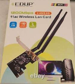 Lot/ 10pcs Edup 1200mbps Sans Fil Wifi 2.4g/5.8g Adaptateur Réseau 11ac Lan Card