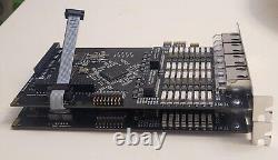 Lot 2 Digium TE820 Carte PCI-E X1 Octal-Span Digital T1/E1/J1/PRI avec câble de synchronisation