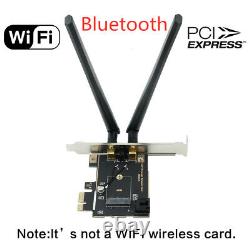 Ngff M. 2 Adaptateur Réseau Carte Wifi Vers Bureau Pci-e Pour Wifi Ax200 Ax210 Mt7921k