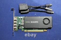 Nvidia Quadro K1200 4gb 4x Mini-dp Pcie X16 Carte Vidéo Graphique + 3 Adaptateurs Dp