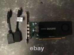 Nvidia Quadro K1200 Carte Graphique 4 Go Gddr5 Pcie 2.0 X16 Inc 2x Mdp Adaptateur