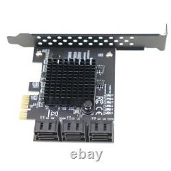 Pcie 2.0 X1 À SATA III 6 Ports Carte Adaptateur Marvell Chipset Non-raid