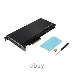 Pcie 3.0 X4 Plx8724 À 4 Port M. 2 Nvme Ssd Adaptateur Carte D’expansion Quad Mkey Nvme