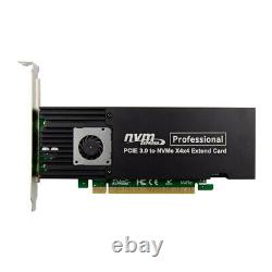 Pcie X16 Asm2824 À 4 Port M. 2 Nvme Ssd Adaptateur Carte D’expansion Mkey Nvme À Pcie