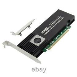 Pcie X16 Asm2824 À 4 Port M. 2 Nvme Ssd Adaptateur Carte D’expansion Mkey Nvme À Pcie