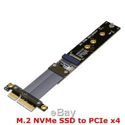 Riser Pcie 4x Câble D'extension M2 2 M. Nvme Ssd Pcie X4 Carte Adaptateur Full Speed