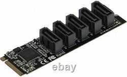 Sedna M2 (2280) Pcie M Clé À 5 X SATA 6g Adaptateur Support De Carte. Du Japon