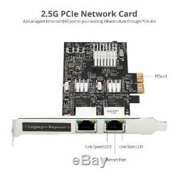 Siig Double 2.5g 4 Vitesses Multi-gigabit Ethernet Adaptateur Pcie (lb-ge0711-s1)