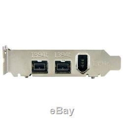 Startech. Com 3 Port 2b 1a Low Profile 1394 Pci Express Firewire Adaptateur De Carte