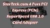 Startech Com 4 Port Pci Express Pcie Superspeed ​​usb 3 0 Adaptateur De Carte