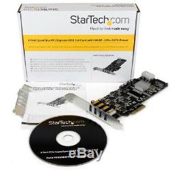 Startech. Com 4 Ports Pci Express (pcie) Superspeed ​​carte Adaptateur Usb 3.0 Avec 4