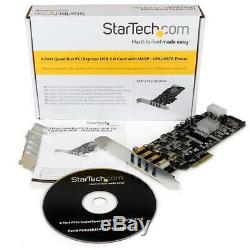 Startech. Com Pexusb3s44v 4 Ports Pcie Superspeed ​​adaptateur De Carte Usb 3.0