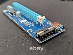 Usb 3.0 Pci-e Express 1x To16x Gpu Extender Riser Card Adaptateur Câble D’alimentation